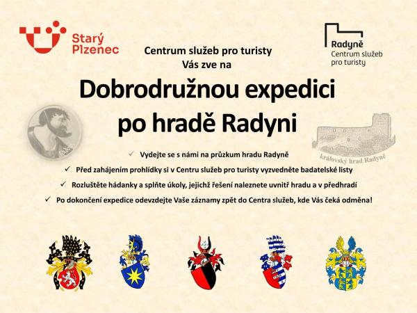Dobrodružná expedice po hradu Radyně Dobrodružná expedice po hradu Radyně